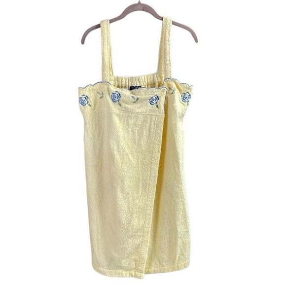 CHARTER CLUB INTIMATES Ladies Terry Cloth Cotton Wrap Swim Cover Vintage Sz Lrg - Picture 1 of 11